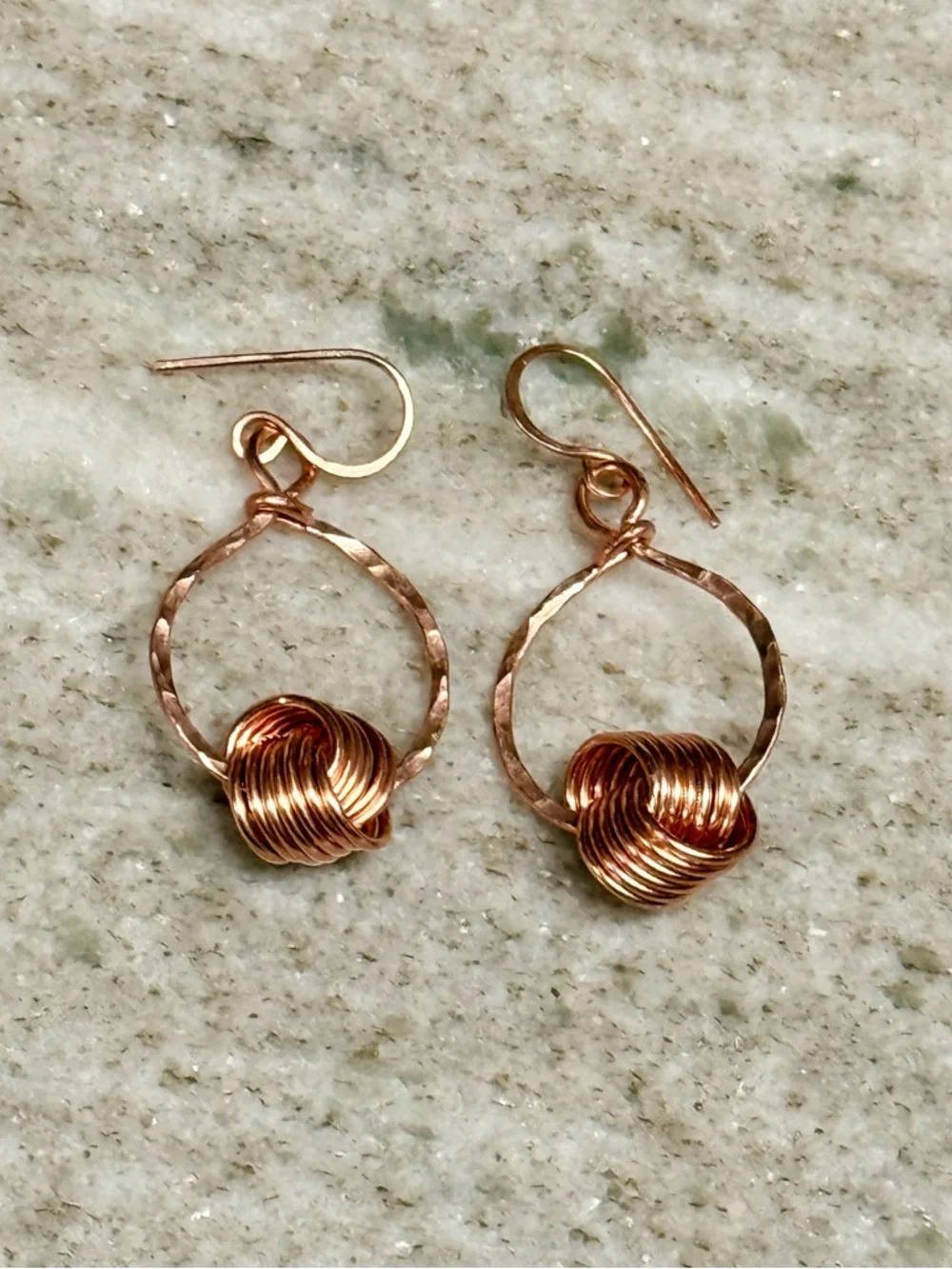 Artisan hoop earrings